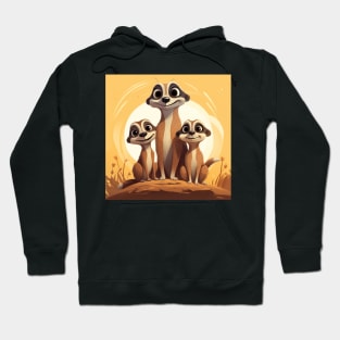 Cartoon Meerkats 1 Hoodie